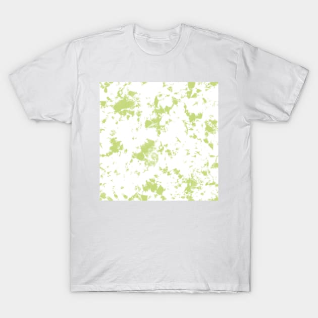 Light green and white marble - Tie-Dye Shibori Texture T-Shirt by marufemia